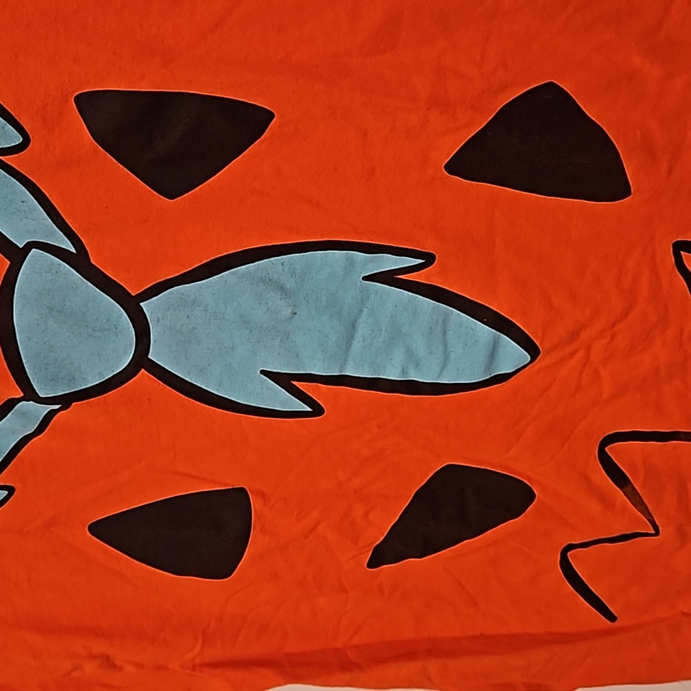 Hanna Barbera Fred Flintstone orange graphic tee large Halloween pumpkin cosplay - Picture 4 of 5